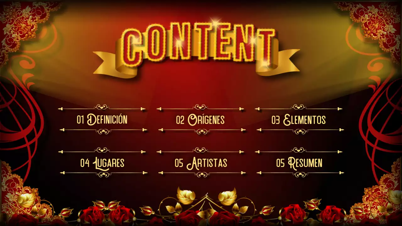 Red Black Flashy Cabaret Lecture Material