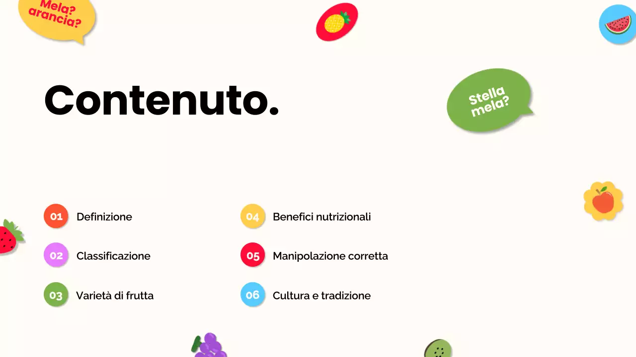 Arancia bianca Materiale moderno per conferenze sulla frutta