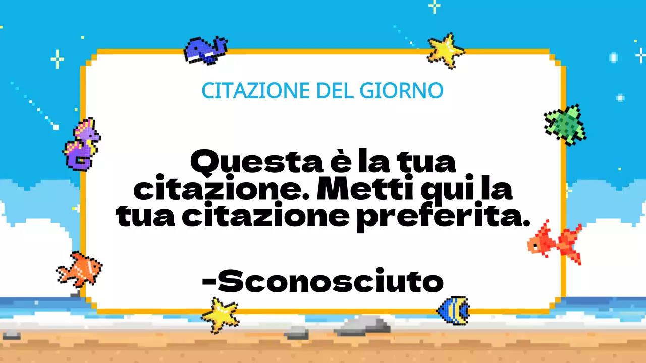 Azzurro Giallo Animazione Piano dell'agenda di classe