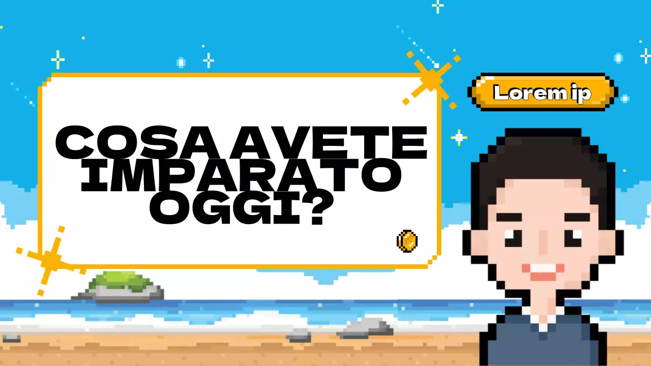 Azzurro Giallo Animazione Piano dell'agenda di classe