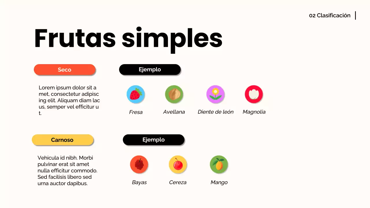 Naranja blanca Material moderno para conferencias sobre frutas