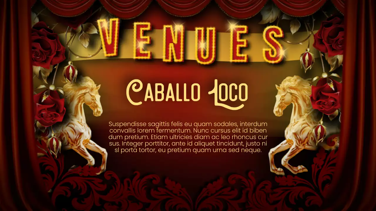 Red Black Flashy Cabaret Lecture Material