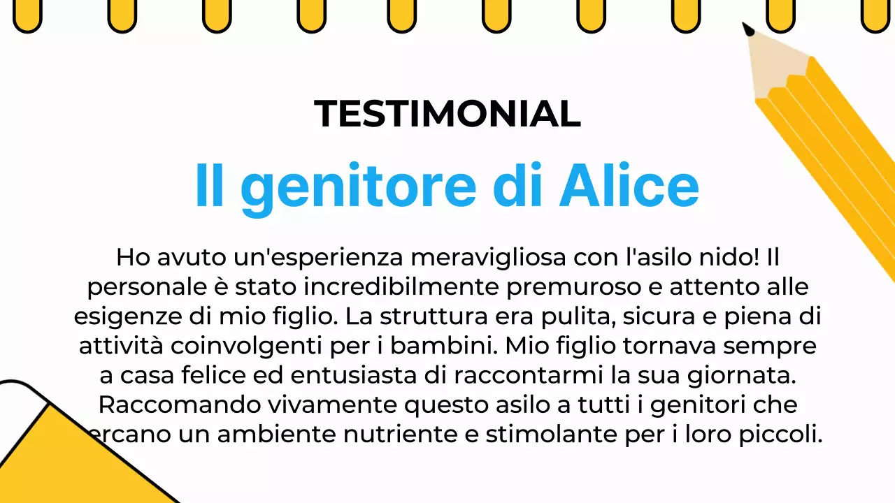 Animazione asilo nido Sky Blue Orange Pubblicità