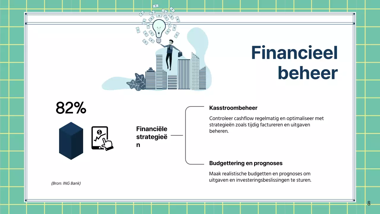 Groene moderne schaalstrategie voor kleine bedrijven