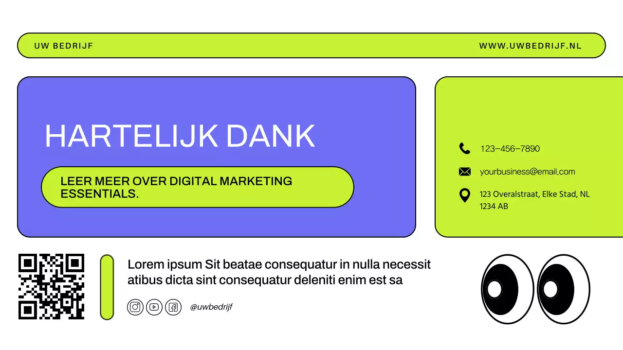 Purple Lime Moderne Digitale Marketingstrategie voor bedrijven