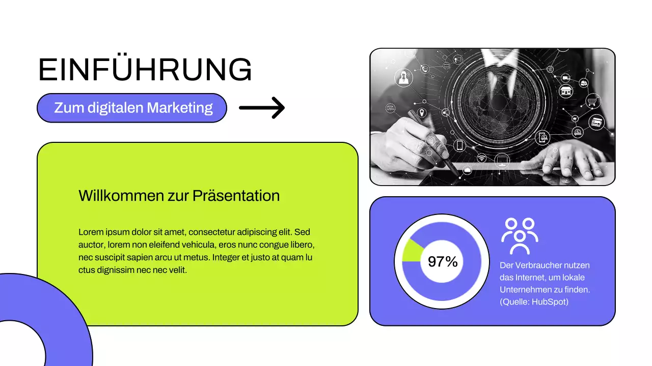 Purple Lime Modern Business Digital Marketing Strategie