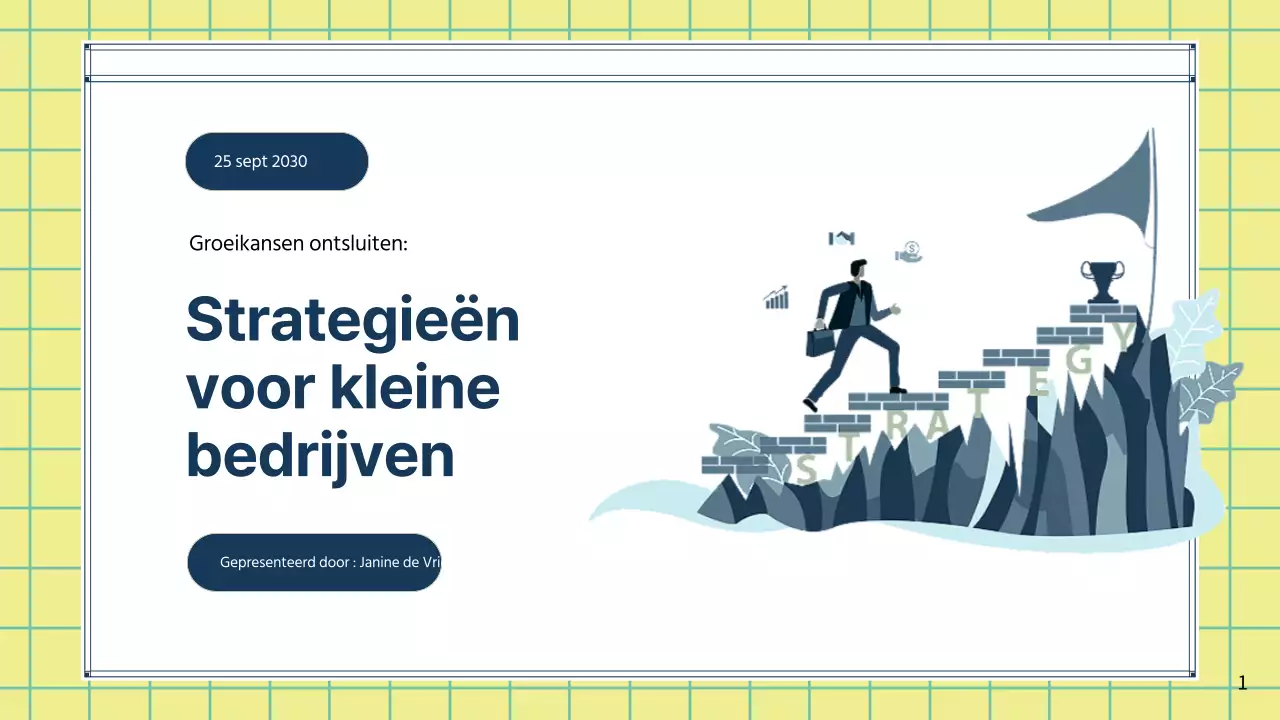 Groene moderne schaalstrategie voor kleine bedrijven