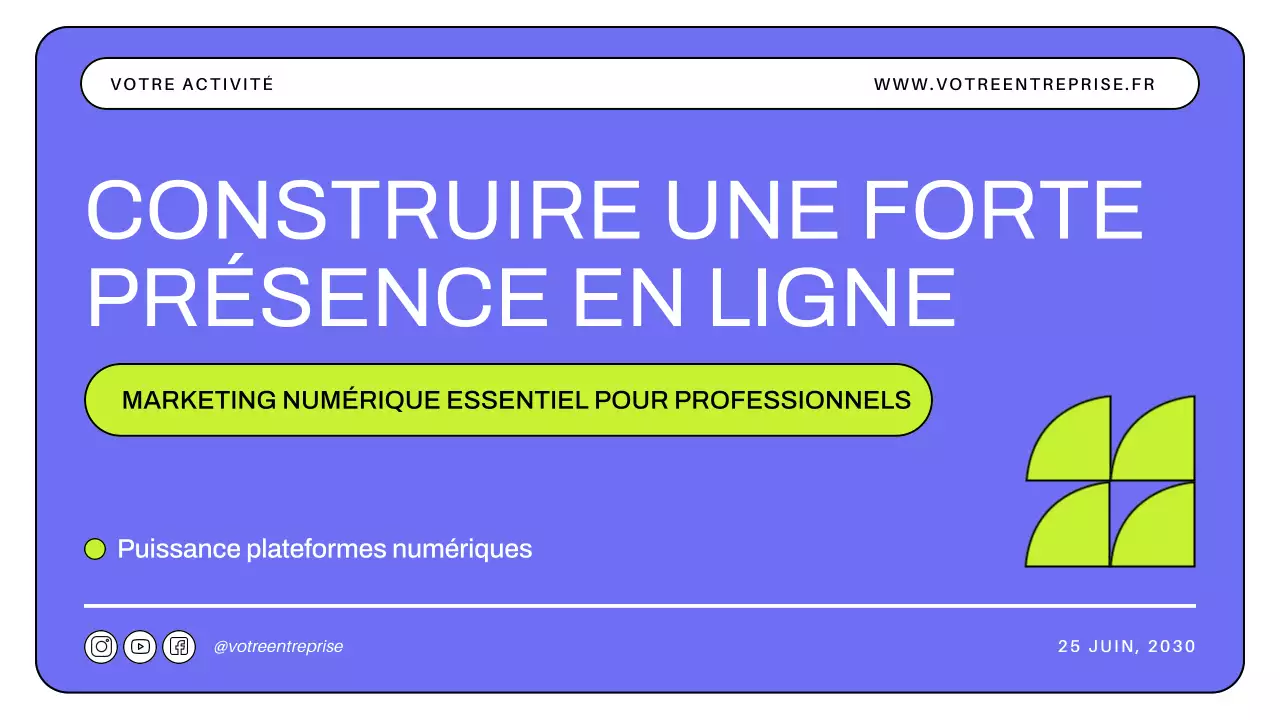 Purple Lime Modern Business Digital Marketing Strategy