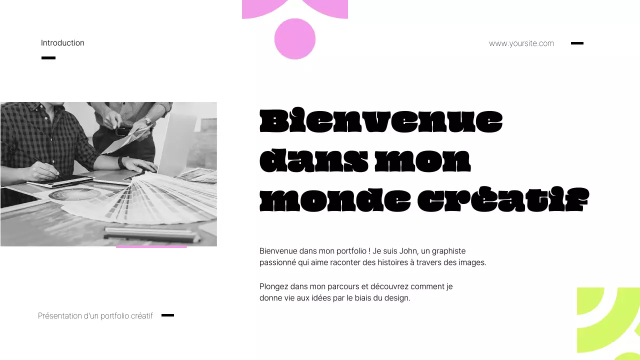 Portefeuille créatif rose et citron vert