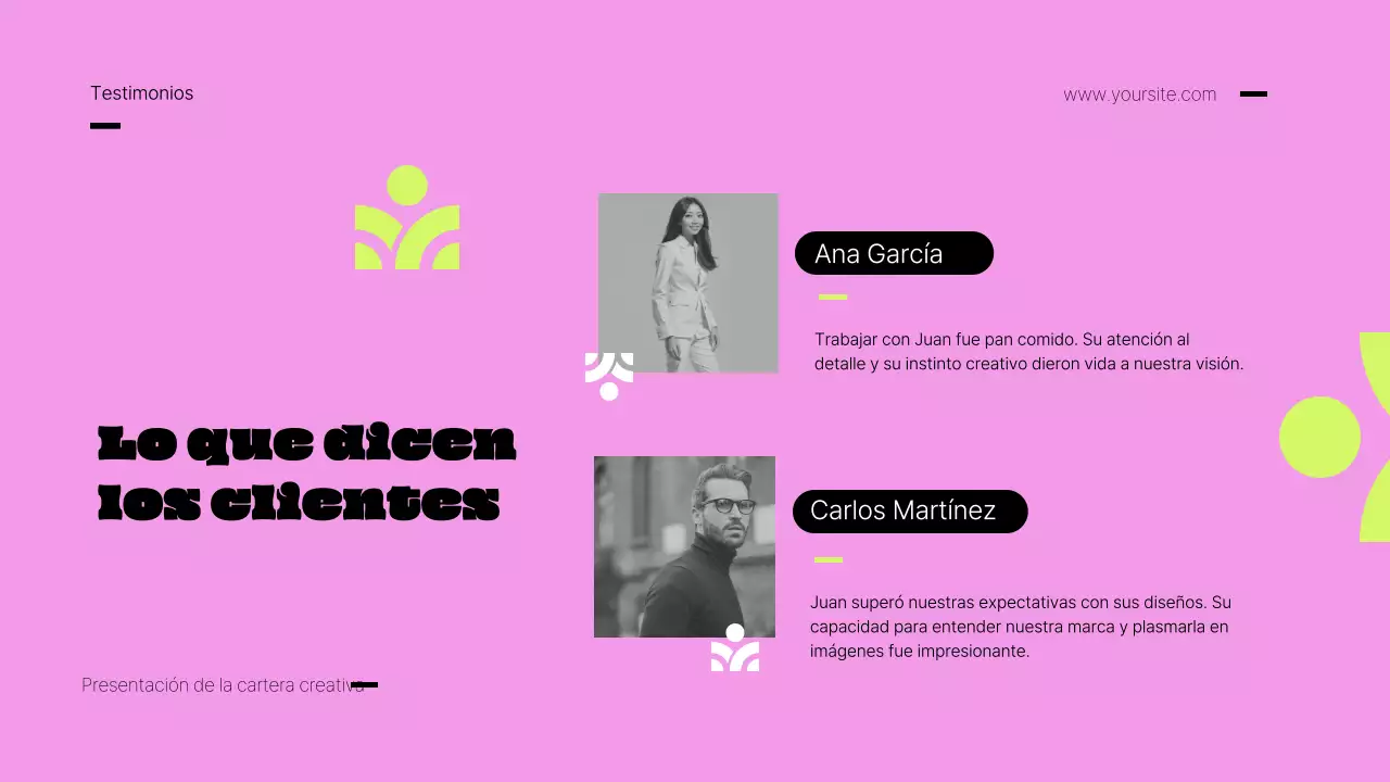 Cartera creativa Pink and Lime Bold