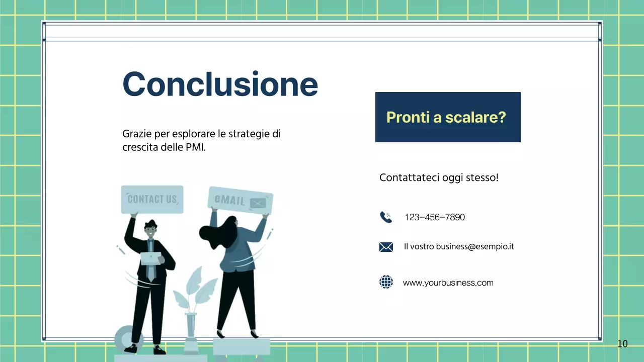 Strategia verde moderna per le piccole imprese in scala