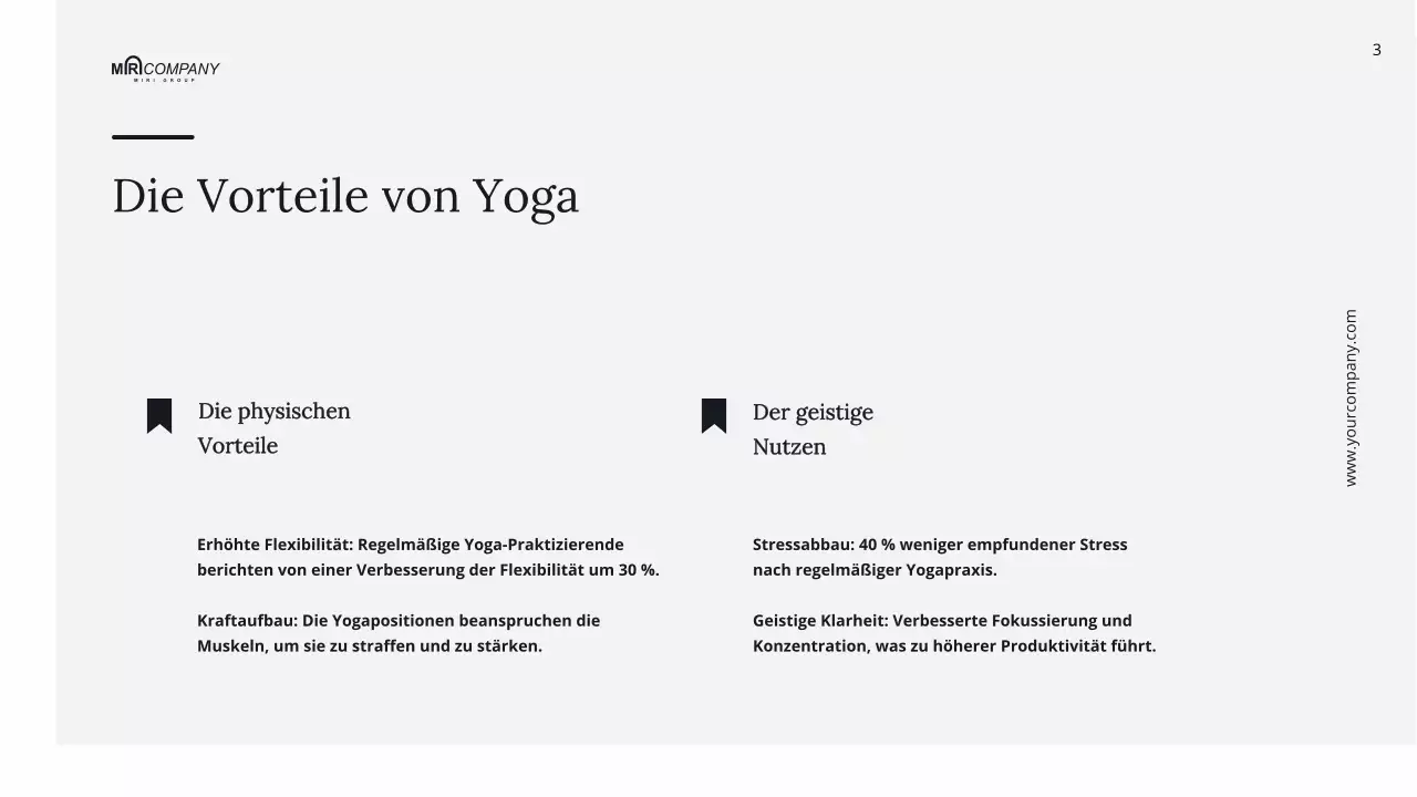 Schwarze und weiße minimale tägliche Wellness-Yoga-Anleitung