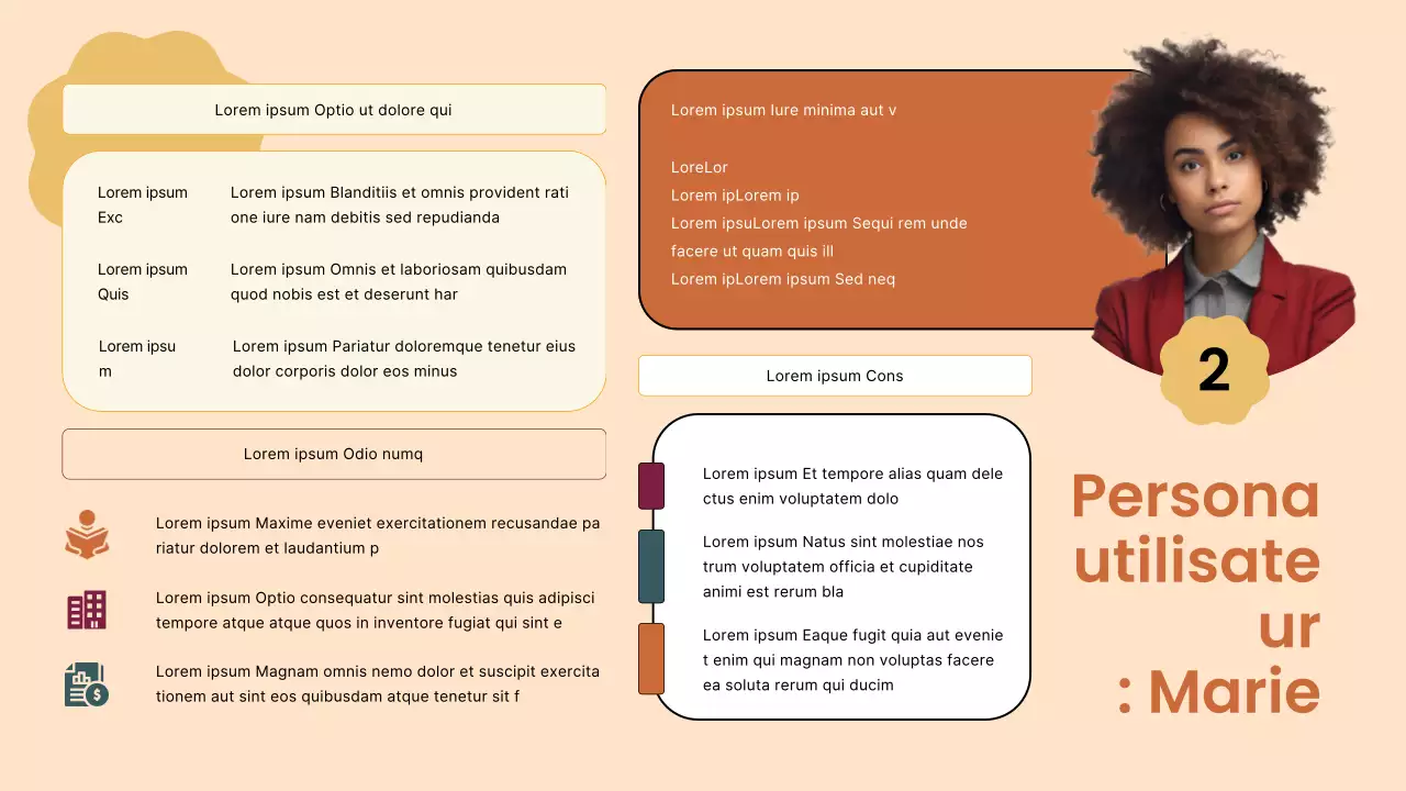 Brown Modern Finance Company User Persona Strategy