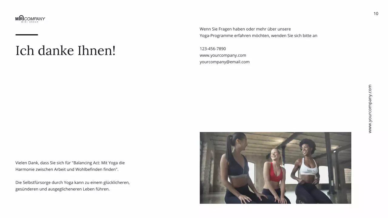 Schwarze und weiße minimale tägliche Wellness-Yoga-Anleitung