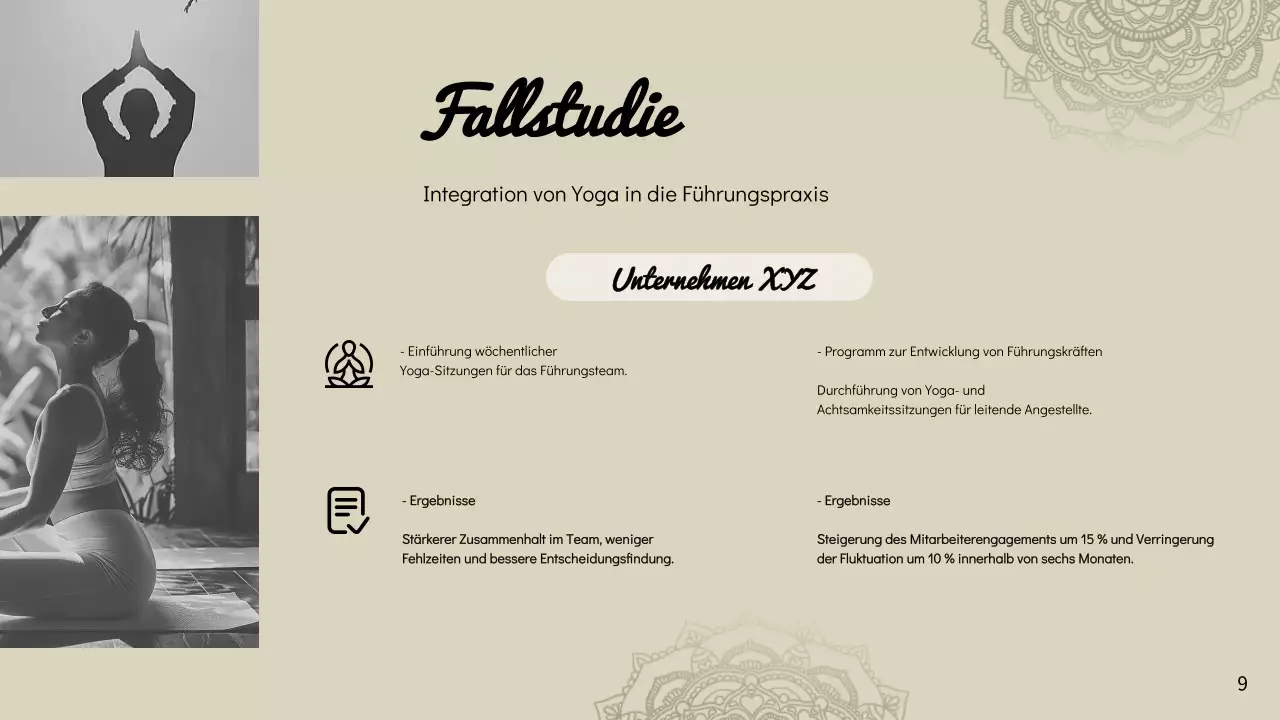 Beige Minimal Yoga für achtsame Führung Anleitung