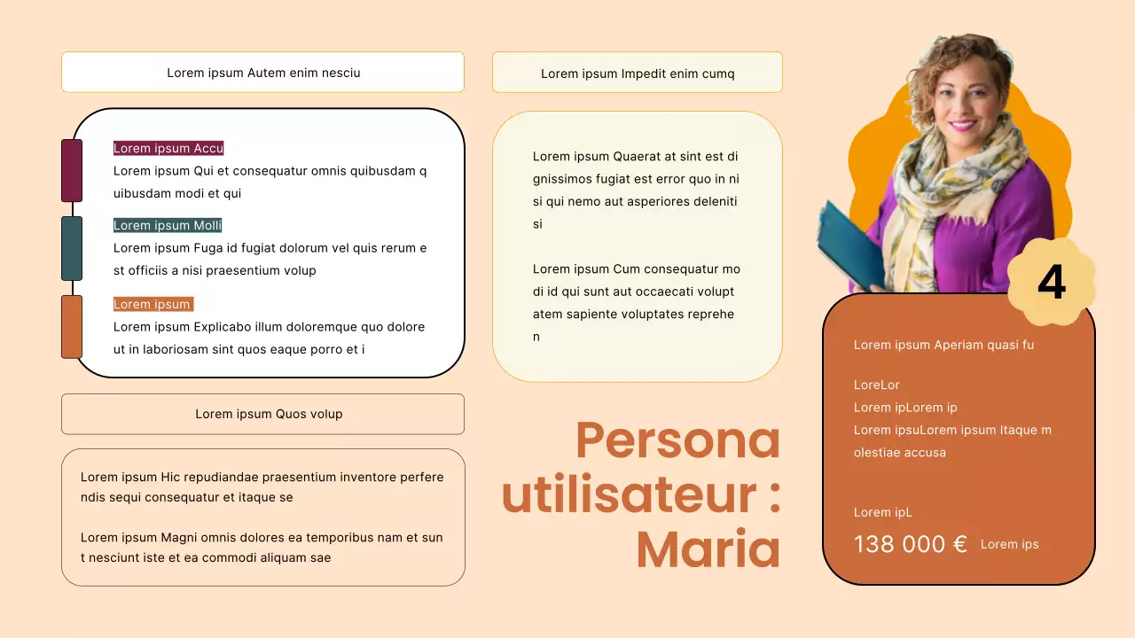 Brown Modern Finance Company User Persona Strategy
