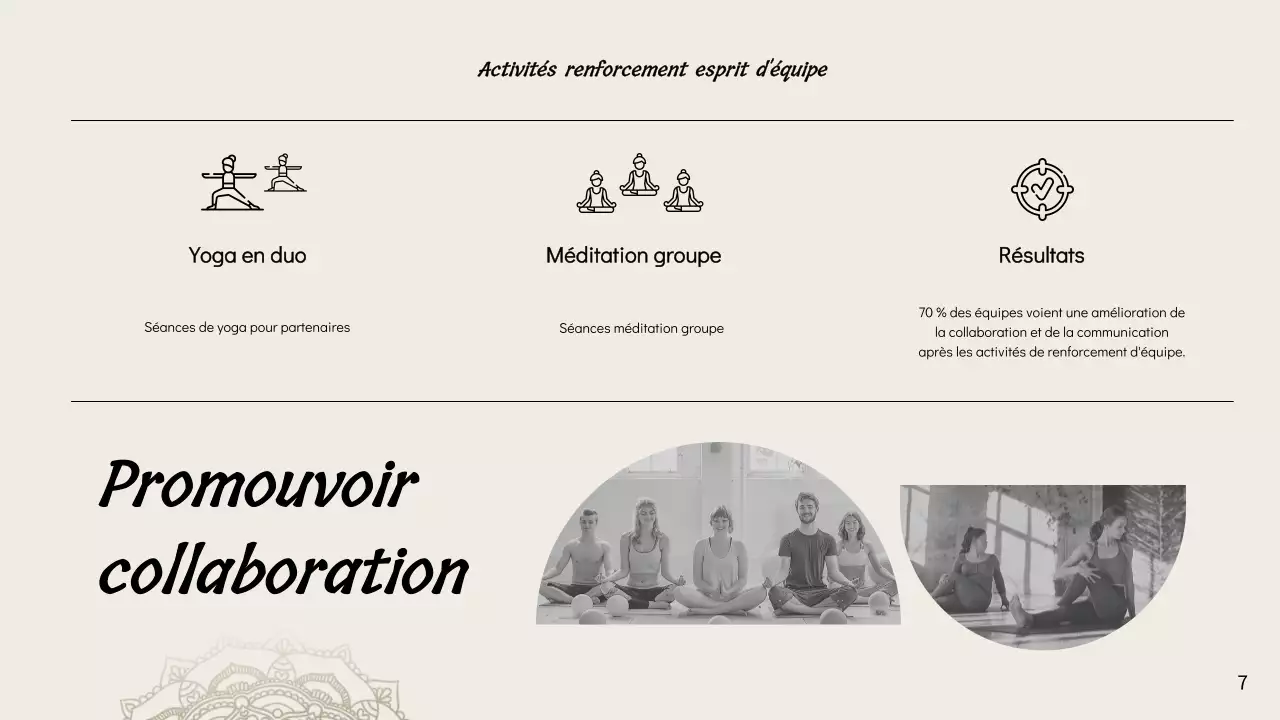 Beige Minimal Yoga for Mindful Leadership Instructions