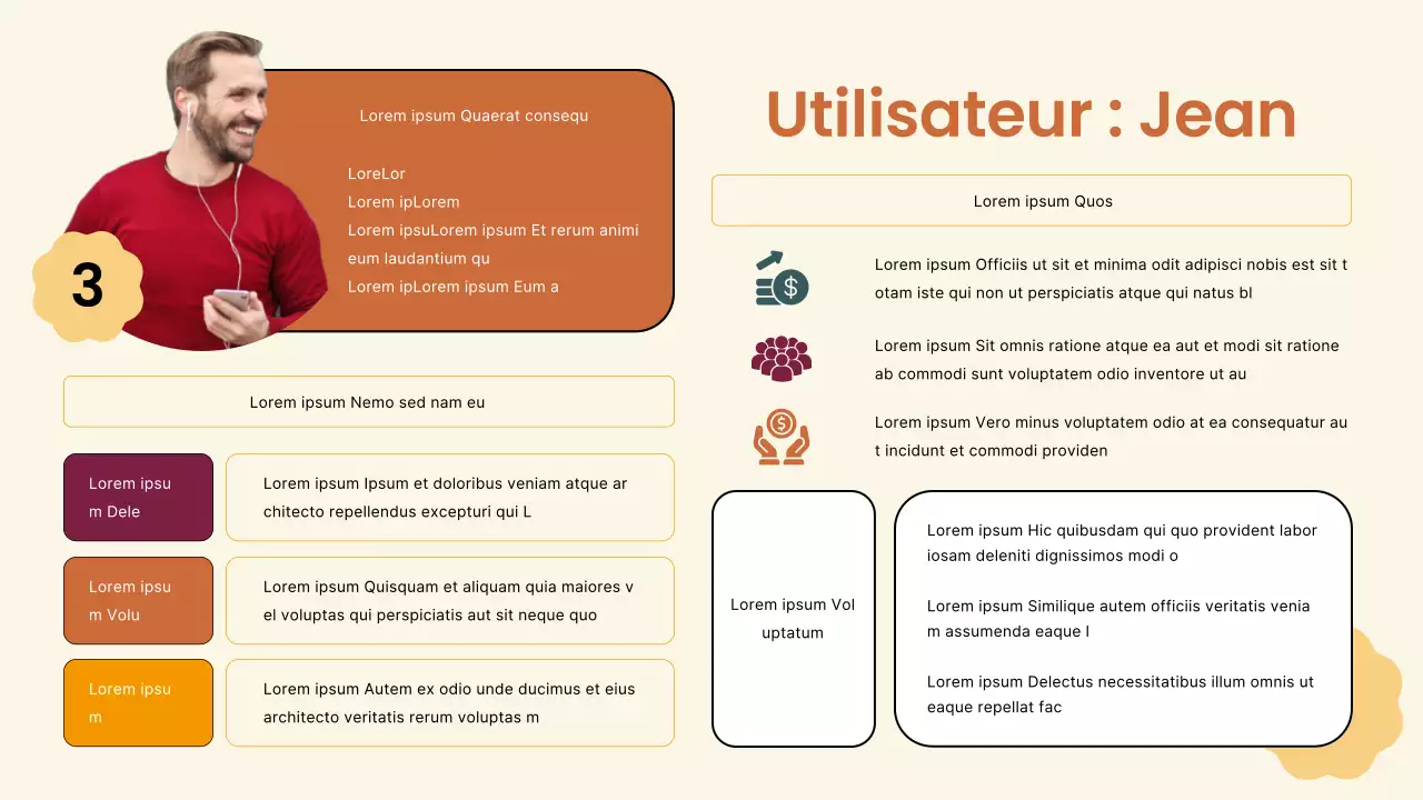 Brown Modern Finance Company User Persona Strategy