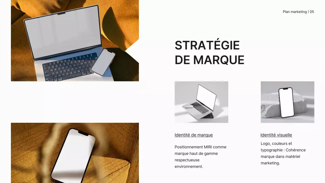 White Minimal Marketing Plan Business Strategy