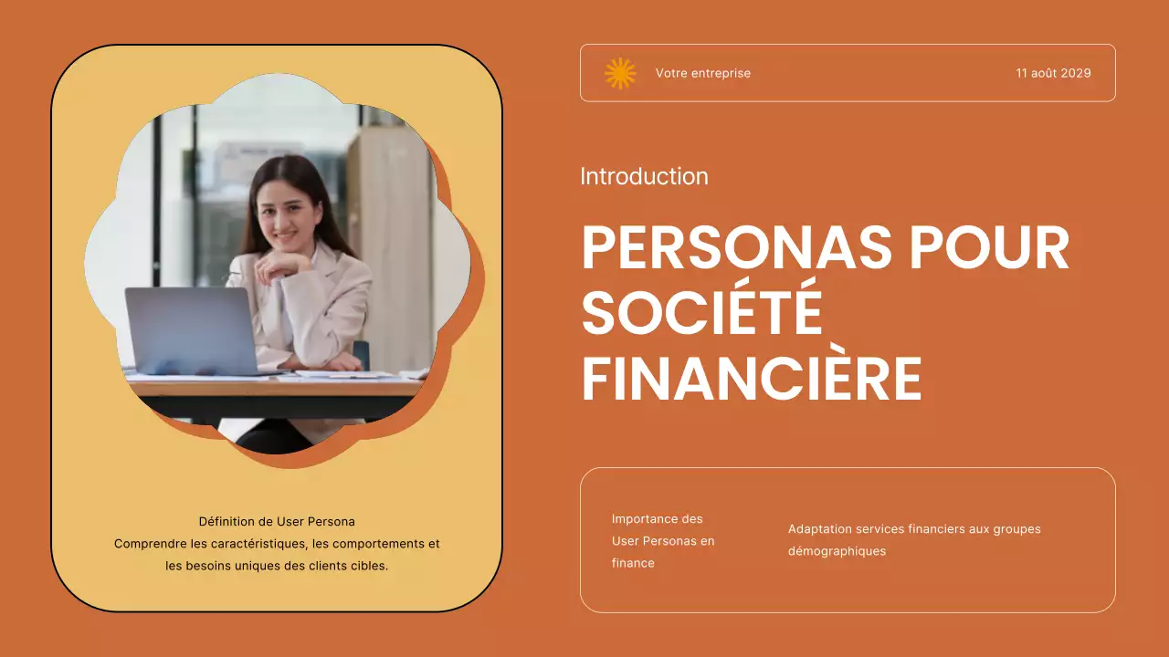 Brown Modern Finance Company User Persona Strategy