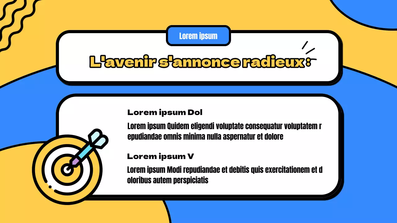 Matériel de cours moderne jaune et bleu pour l'introduction des nouveaux étudiants