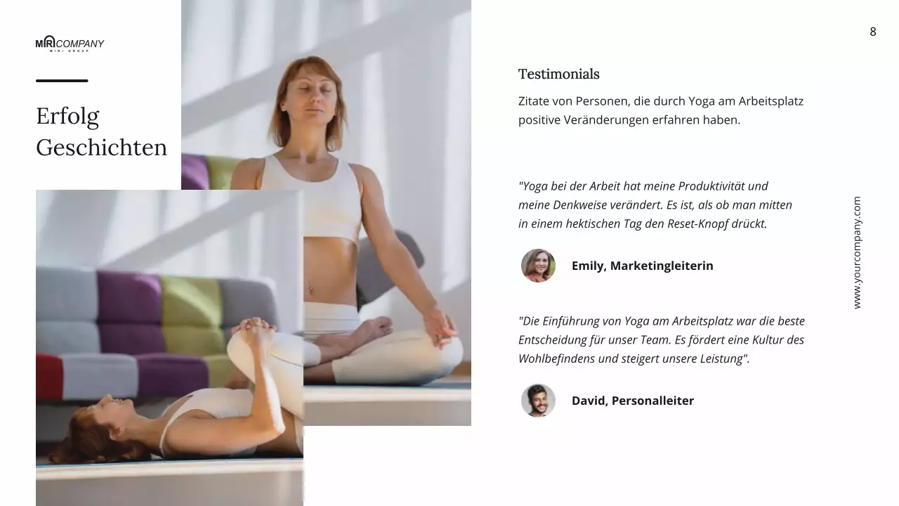 Schwarze und weiße minimale tägliche Wellness-Yoga-Anleitung