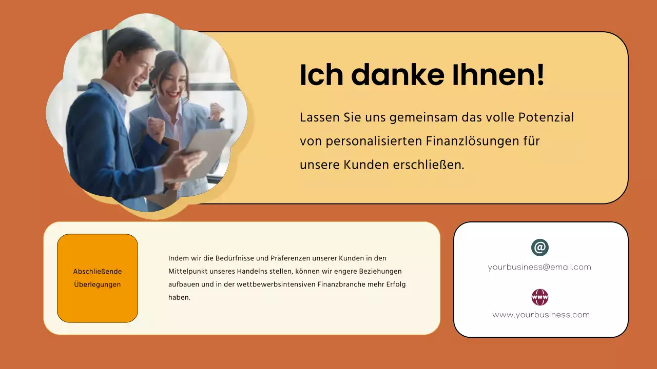 Brown Modernes Finanzunternehmen User Persona Strategie