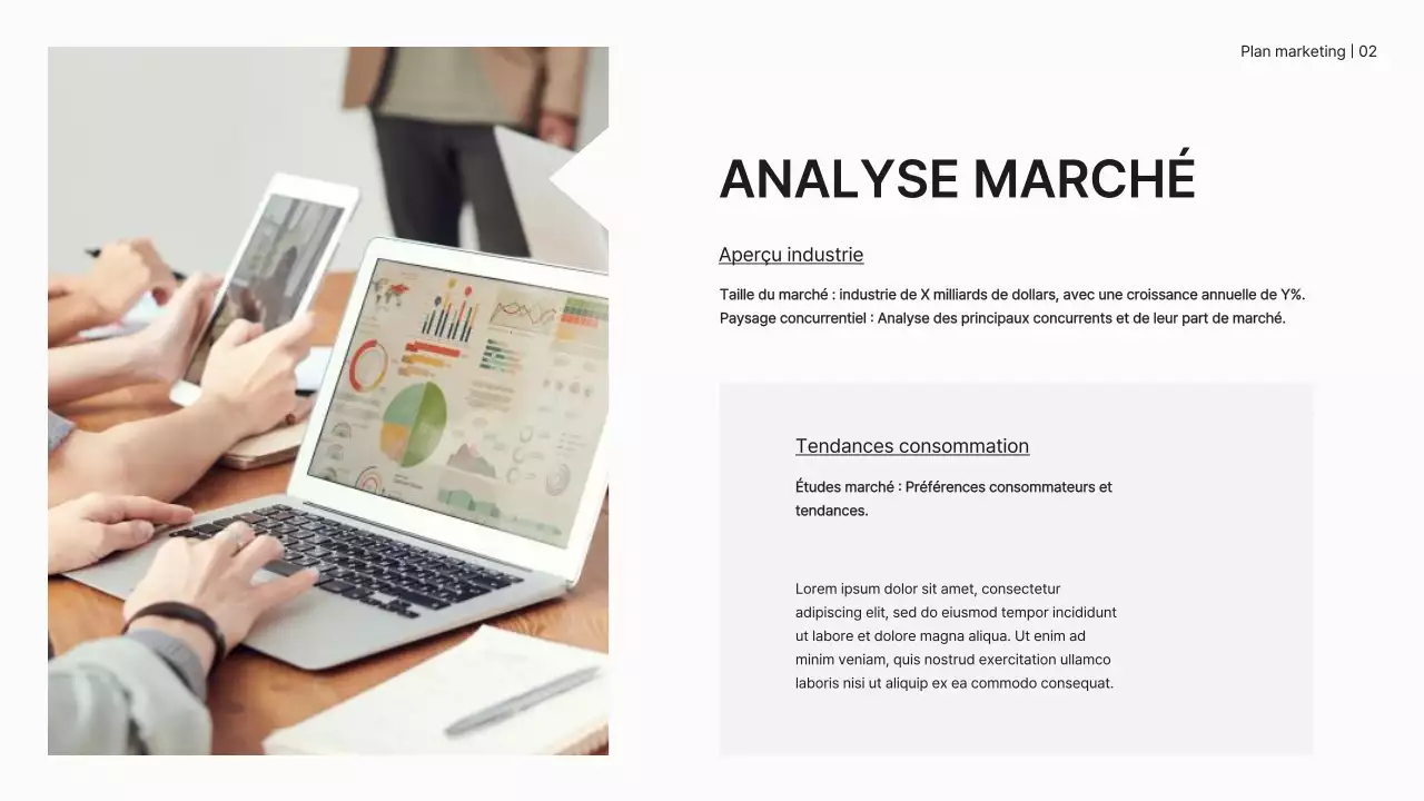 White Minimal Marketing Plan Business Strategy