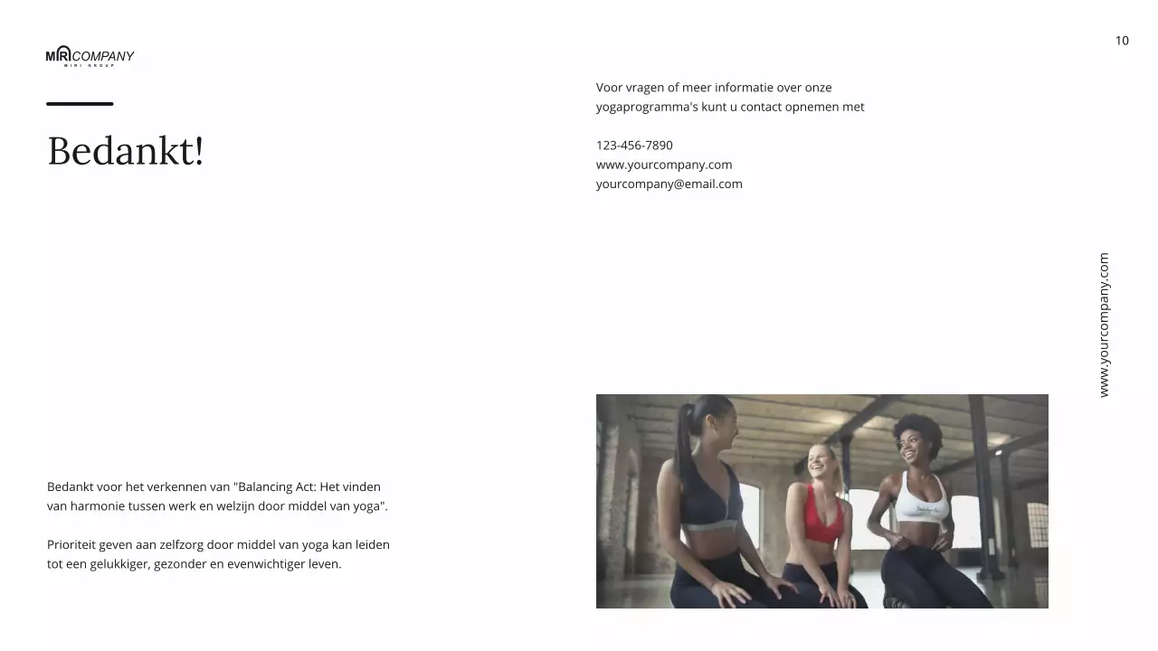 Zwart-wit Minimal Dagelijkse Wellness Yoga Instructies