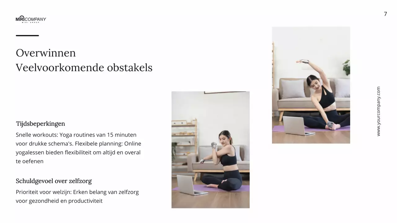 Zwart-wit Minimal Dagelijkse Wellness Yoga Instructies