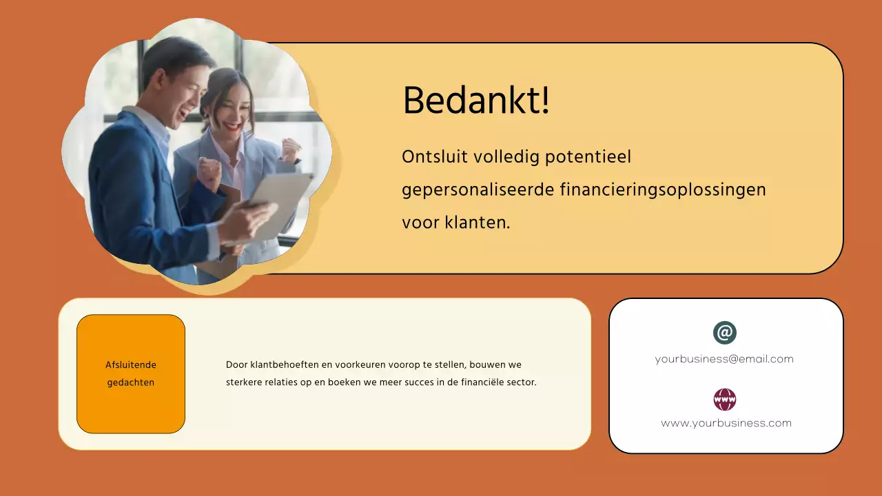 Brown Modern Finance Company User Persona-strategie