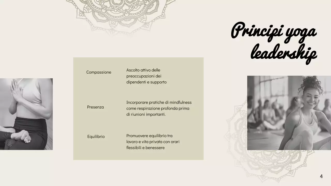 Istruzioni Beige Minimal Yoga for Mindful Leadership