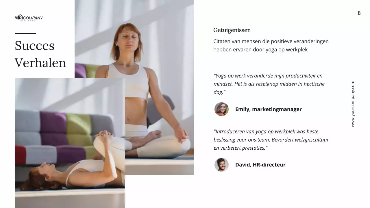 Zwart-wit Minimal Dagelijkse Wellness Yoga Instructies
