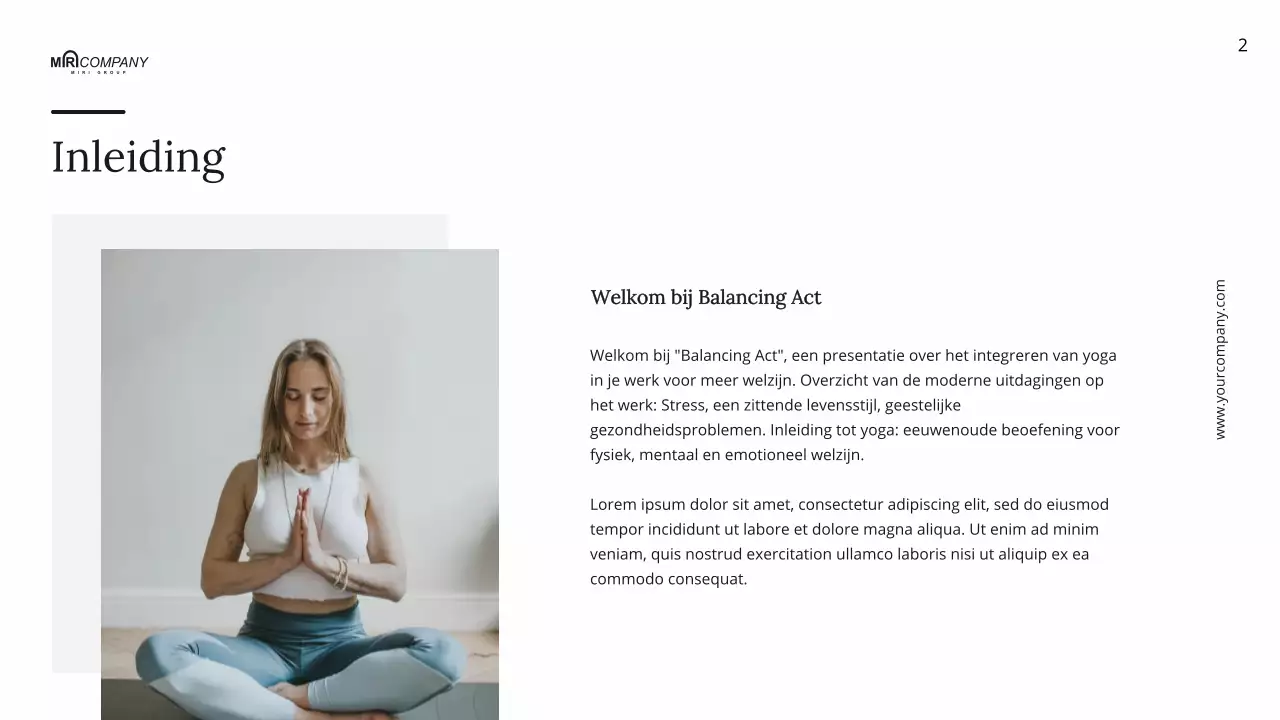 Zwart-wit Minimal Dagelijkse Wellness Yoga Instructies