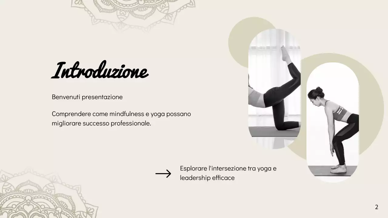 Istruzioni Beige Minimal Yoga for Mindful Leadership