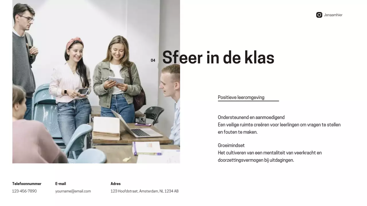 Zwart-wit Minimal Math Leraren Introductie Lesmateriaal