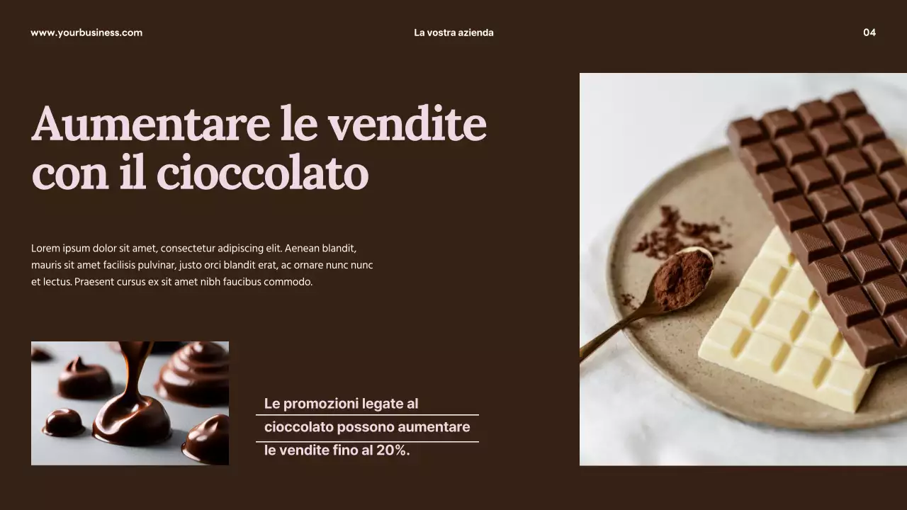 Strategia commerciale per la Giornata Mondiale del Cioccolato Brown Minimal