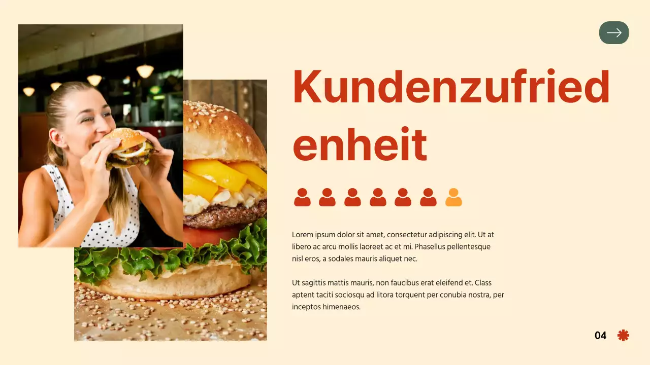 Red Orange Bold Hamburger Company's Einführung
