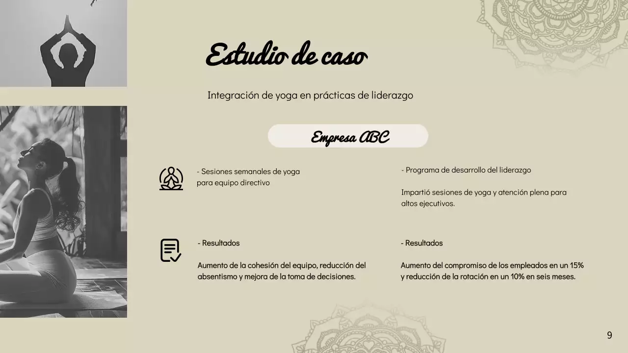 Instrucciones de Minimal Yoga Beige para el Liderazgo Consciente