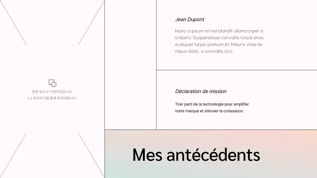 White Minimal Marketing Team Member Présentation de l'entreprise