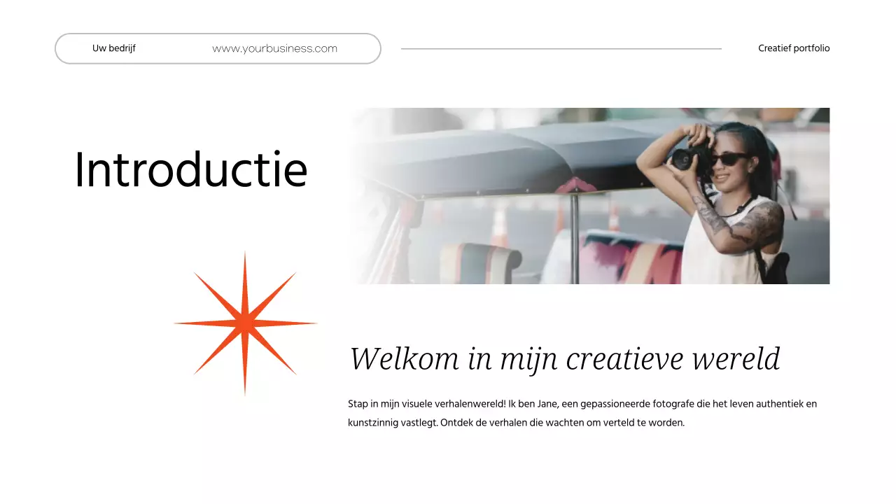 Witte Minimalistische Persoonlijke Creatieve Portefeuille