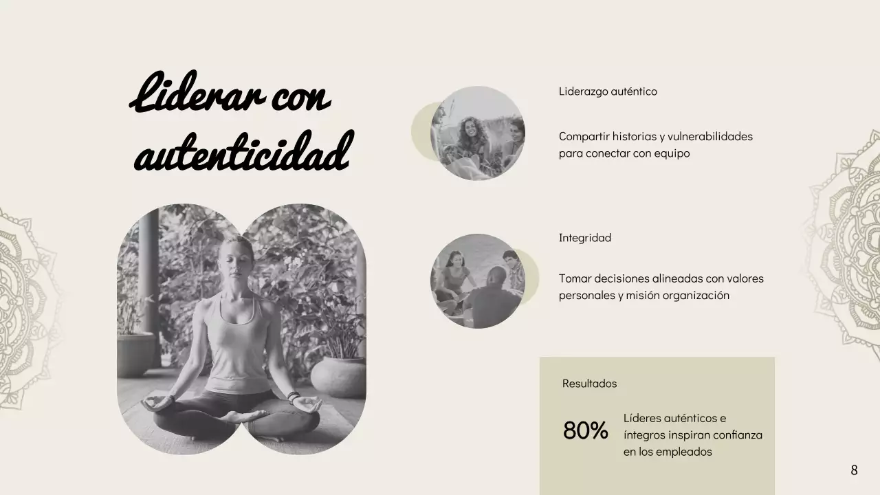 Instrucciones de Minimal Yoga Beige para el Liderazgo Consciente
