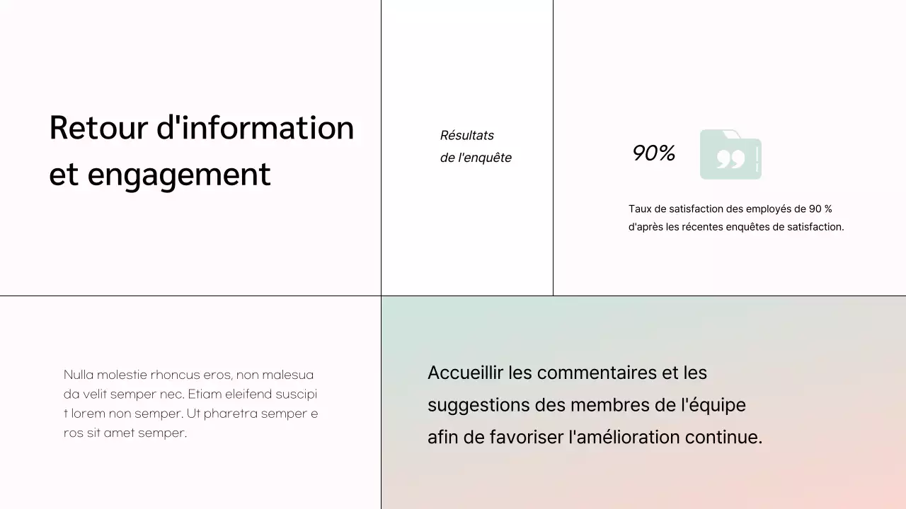 White Minimal Marketing Team Member Présentation de l'entreprise