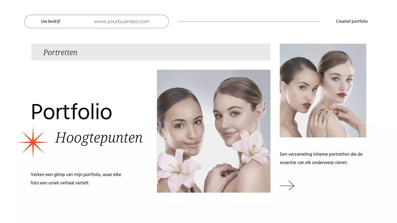 Witte Minimalistische Persoonlijke Creatieve Portefeuille