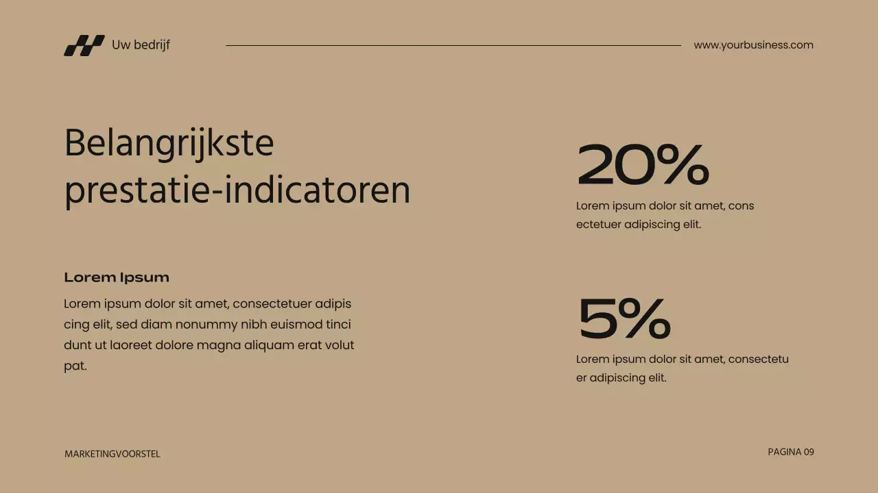 Khaki Modern Zakelijk Marketingvoorstel