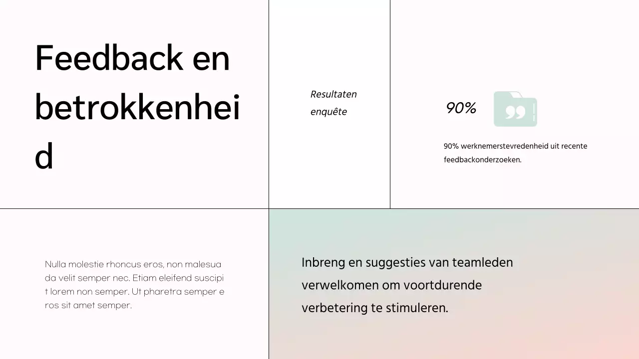 White Minimal Marketing Team Member Introductie van het bedrijf