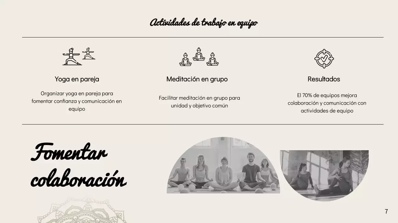 Instrucciones de Minimal Yoga Beige para el Liderazgo Consciente