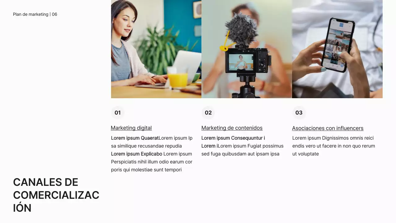 White Minimal Plan de marketing Estrategia empresarial