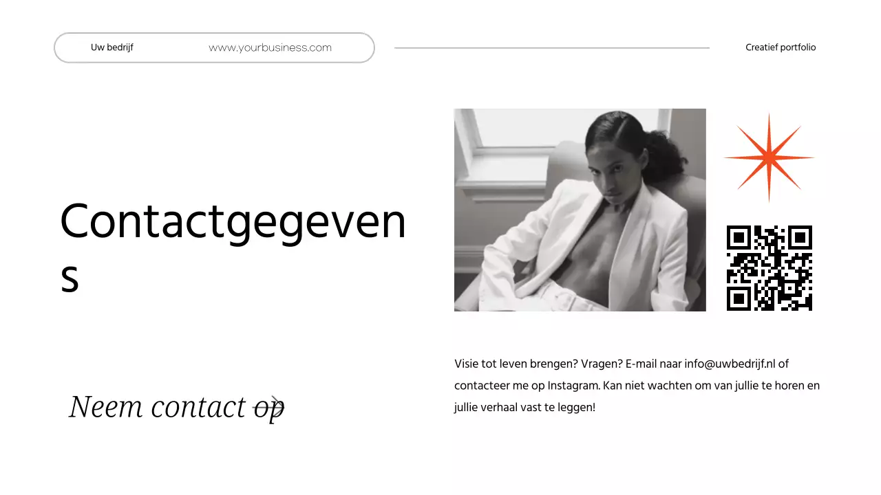 Witte Minimalistische Persoonlijke Creatieve Portefeuille