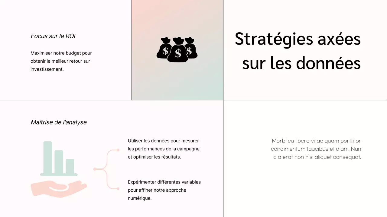 White Minimal Marketing Team Member Présentation de l'entreprise